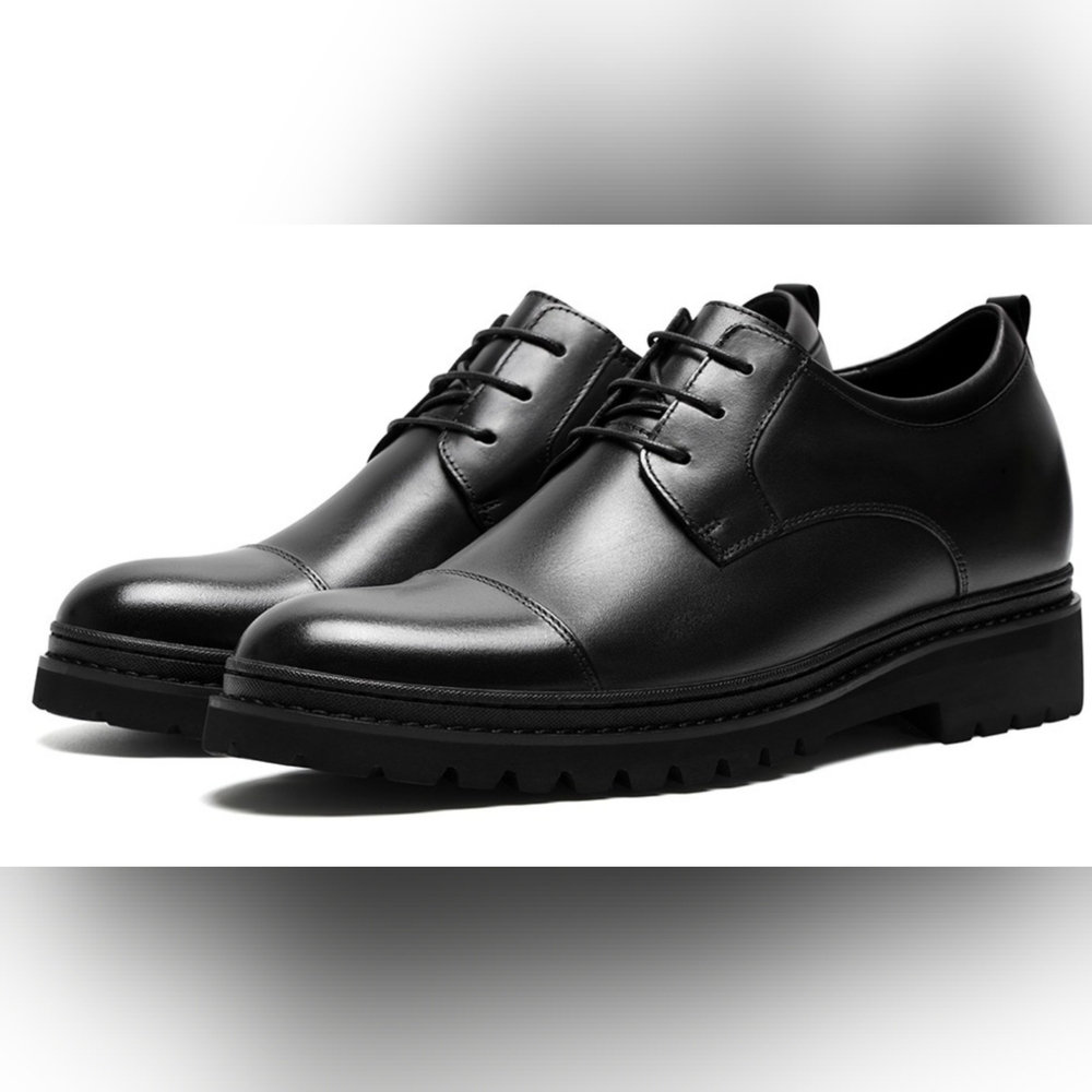 New CMR Men's Chamaripa Height Increasing Leather Oxford Shoes - Picture 5 of 15